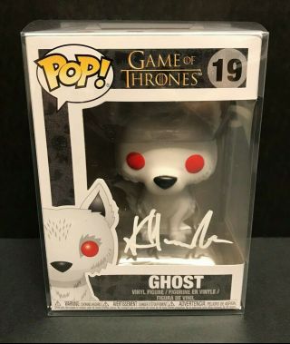 Game Of Thrones Ghost Funko Pop Signed By Kit Harington - Jon Snow