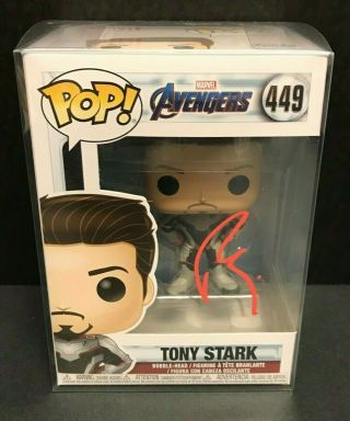 Iron Man Funko Pop Signed By Robert Downey Jr.  - Tony Stark - Avengers: Endgame