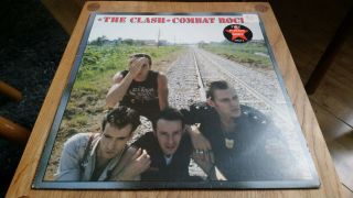 The Clash Combat Rock 1st Press Vinyl Lp Record Album Uk Cbs Fmln2 Ex - Vg,