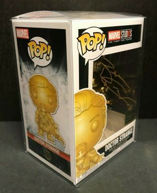 Doctor Strange Funko Pop Signed By Benedict Cumberbatch - Gold Variant