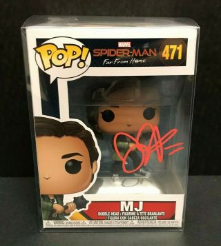 Spider - Man: Far From Home Mj Funko Pop Signed By Zendaya