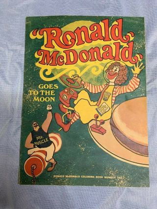 Ronald Mcdonald Vintage Coloring Book