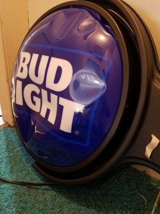 Bud Light Rotating round lighted sign 5