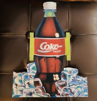 Naughty Coke Art Banned - Coca Cola Promo Counter Top Display Rare Removed Coke Ad