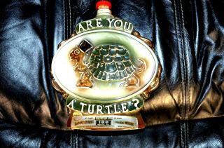 Jim Beam Are You A Turtle Decanter 100 Months Old 1975