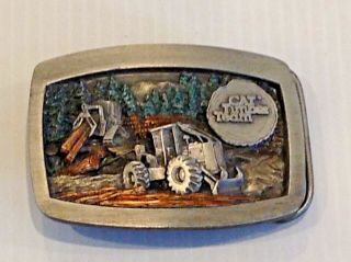 Caterpillar Timber Team Vintage Belt Buckle.  1997.  Rare And Very Collectibles