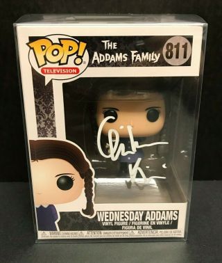 Wednesday Addams Funko Pop Signed By Christina Ricci - The Addams Family Funko
