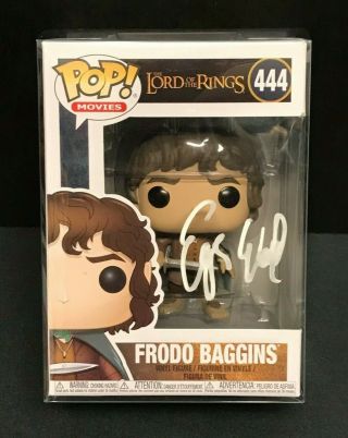 Frodo Baggins Funko Pop Signed By Elijah Wood - Lord Of The Rings