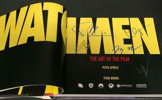 Watchmen Book Signed By Zack Snyder,  Patrick Wilson,  Jackie Earle Haley & More