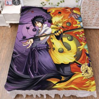 Japanese Anime Naruto Bed Sheet Sasuke Blanket Soft Comfort Cos Birthday Gift