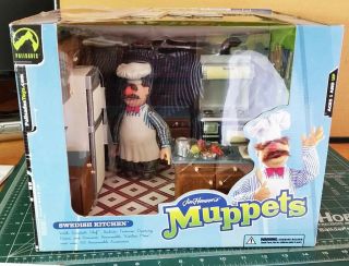Palisades Muppets Swedish Chef Kitchen Action Figure