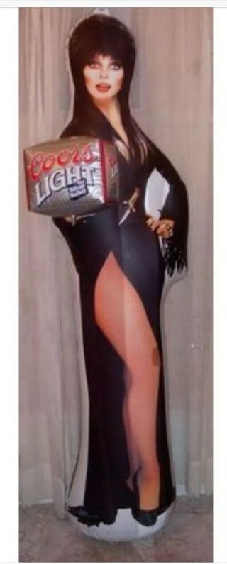 Vintage 1980s Elvira Coors Light Inflatable Advertising Display In Package
