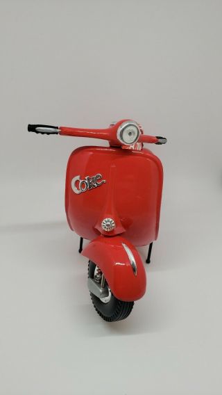 1995 Limited Edition Coca - Cola,  Die Cast Metal Miniature Pedal Scooter 2