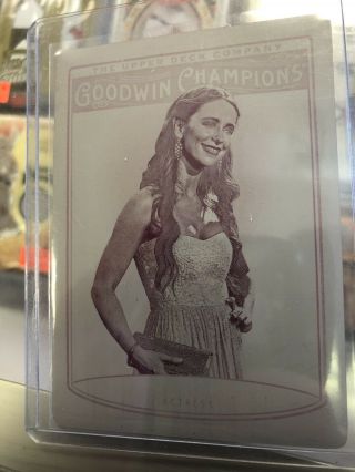Jennifer Love Hewitt Actress 2019 Goowdin Champions Printing Plate 1/1 Card 
