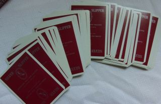 RARE Vintage Las Vegas Silver Slipper Casino RED Playing Cards Complete,  Jokers 4