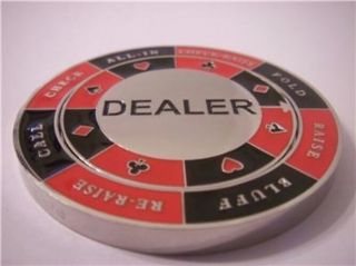 Dealer Button Spinner Decision Maker Card Guard Poker Hand Protector Metal