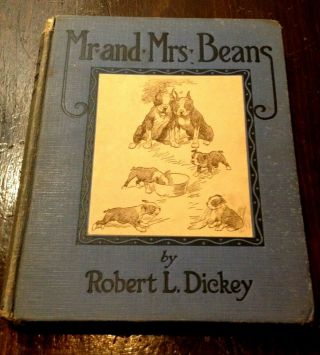 Vintage Mr.  And Mrs.  Beans Book - Boston Terrier Dogs