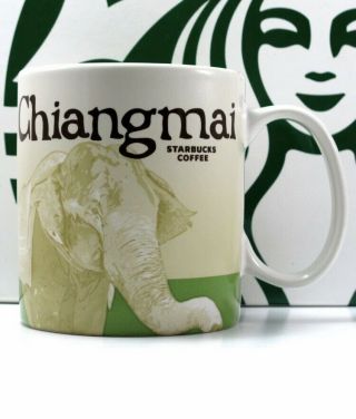 Chiang Mai Starbucks Coffee Mug From Global Icon Collector Series,  16 Oz.  2016