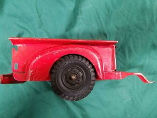 1940s Marx Lumar Willys Jeep and Trailer Pressed Steel Toy 1:12 scale 5