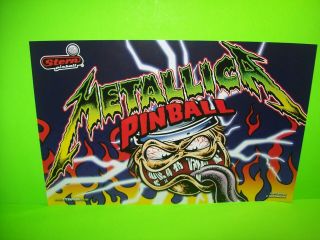 Metallica Pinball Machine Poster 2013 Double Side Heavy Metal Wall Art