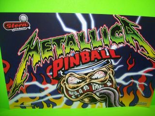 Metallica Pinball Machine POSTER 2013 Double Side Heavy Metal Wall Art 3