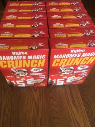 Patrick Mahomes Magic Crunch Limited Edition Cereal Case Of 12 Boxes Kc Chiefs