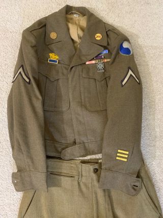 29th Division D - Day Vet Ike Jacket.
