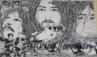 The Beatles / Klaus Voormann / Hand - Signed Photo
