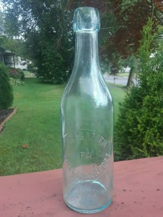 Antique Williamsport Pa Bottle T.  R.  Smith