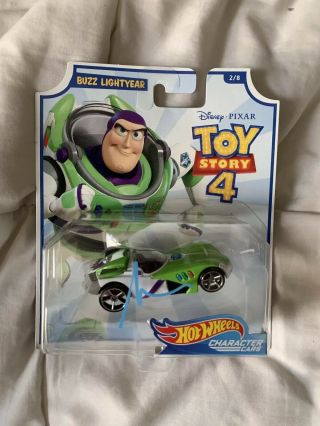 Tim Allen Signed Buzz Lightyear Hot Wheels Toy Story 4 Car In Package
