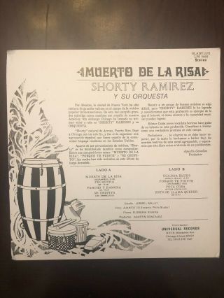 SHORTY RAMIREZ Y SU ORQUESTA // MUERTO DE LA RISA // SALSA GUAGUANCO 2