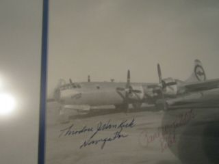 WWII Signed Enola Gay Photo TIBBETS,  VAN KIRK,  FEREBEE Pilot Navigator Bombadier 7