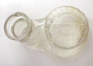 19thc Clear Glass Teakettle,  Turtle or Igloo Ink Bottle / Well 5