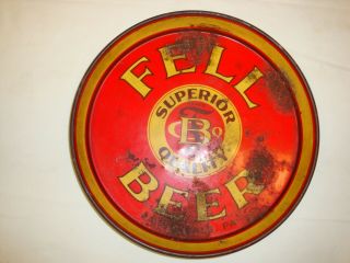 Fell Beer Tray Red/black/yellow Color Carbondale,  Pa
