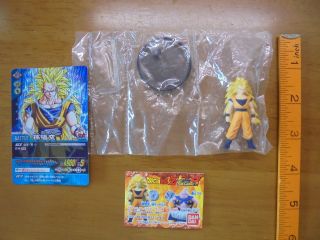 Bandai Dragonball Z Full Color R 1 Son - Goku Saiyan - 3 With Card 30 - 5 - 25