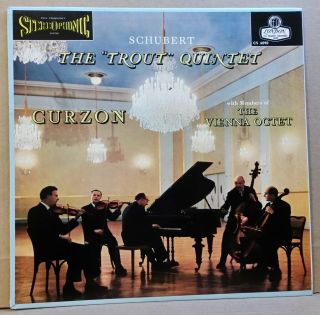 Clifford Curzon.  Schubert: The Trout Quintet.  England.  London Blue Back Lp