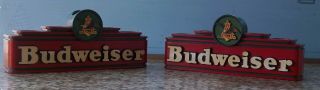 A Anheuser Busch Beer Budweiser Bottle/can Displays Mantle Man Cave Bar
