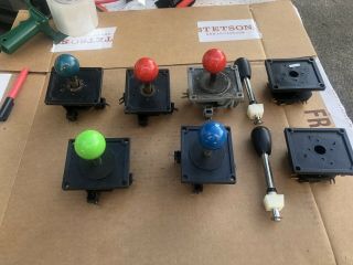 Wico 5 Red And Other Color Ball Leaf Switch And 2 Nos Micro Switch Joysticks