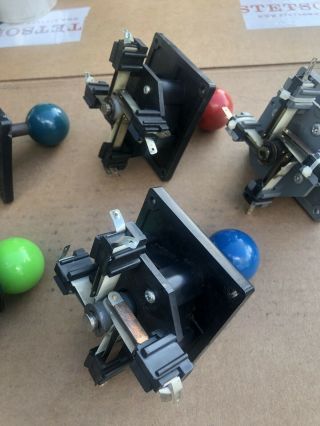 Wico 5 Red And Other Color Ball leaf switch And 2 NOS Micro Switch Joysticks 3