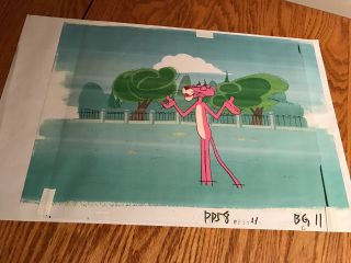 THE PINK PANTHER AND PALS ANIMATION CEL,  SKETCH ARMS UP U6 2