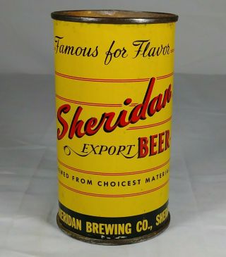 Sheridan Export Beer Flat Top Can Sheridan Brewing Co.  Wyoming Wy 133 - 2 4 Lid