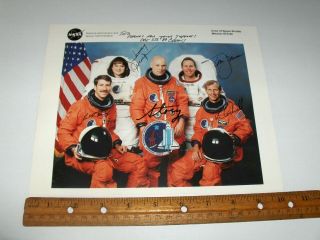 Nasa Sts - 80 Space Shuttle Columbia Full Crew Signed Color Litho