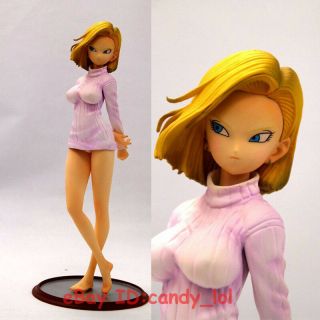 1/6 Scale Anime Dragon Ball Z Android 18 Figure Sweater Pvc Model Sexy Gk Statue