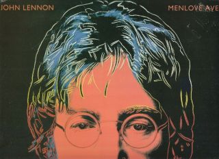 John Lennon - Menlove Ave.  (1986) Vinyl 1st Pressing Radio Station Promo Nm,  /vg,