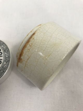 Antique Calvert ' s Carbolic Tooth Paste Jar and Lid 3