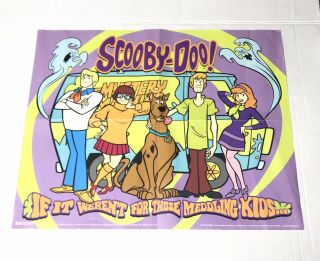 Scooby Doo Vintage Poster 1999 Measures 19.  5” X 15.  5”
