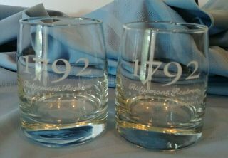 Set Of 2 1792 Ridgemont Reserve Barrel Select Kentucky Bourbon Glasses