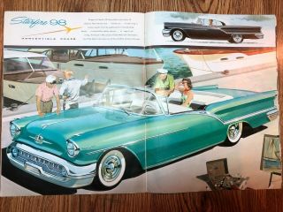1957 Oldsmobile Sales Brochure 98 88 Fiesta Holiday Starfire Convertible