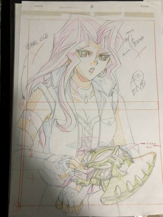 Yugioh Mai Valentine Genga And Sketches Pan Yu - Gi - Oh Not Cel Mai Kujaku