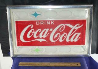 Vintage Coca Cola Soda Fountain Dispenser Vending Machine Part Sign Coke